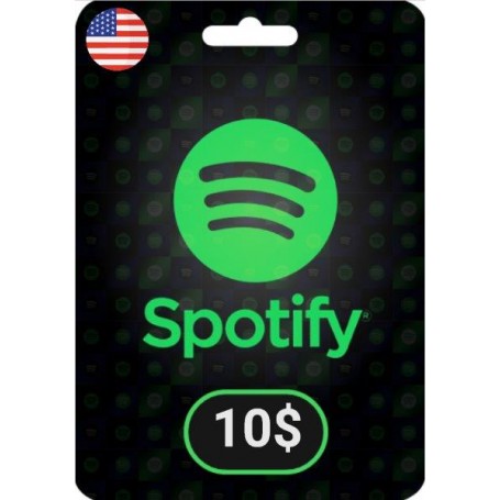 Spotify Gift Card $10 DOLLAR