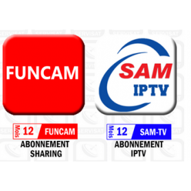 Abonnement  PACK FUNCAM 12.MOIS - SAMIPTV 12.MOIS