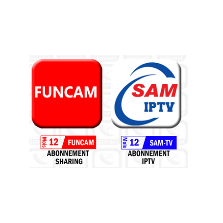 Abonnement  PACK FUNCAM 12.MOIS - SAMIPTV 12.MOIS