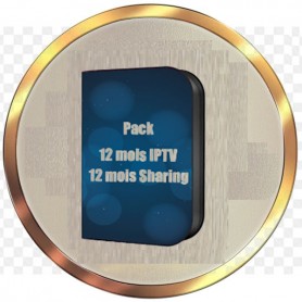 pack Abonnement  Officiel sharing + IPTV 12 Mois